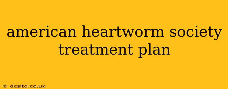american heartworm society treatment plan