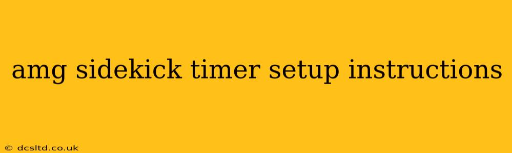 amg sidekick timer setup instructions