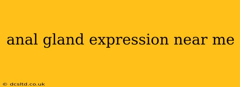 anal gland expression near me