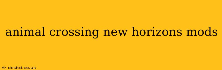 animal crossing new horizons mods