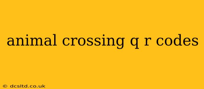 animal crossing q r codes