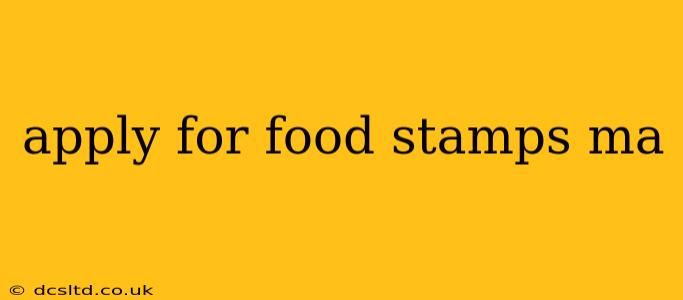 apply for food stamps ma