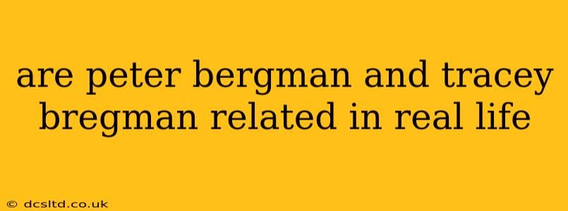 are peter bergman and tracey bregman related in real life