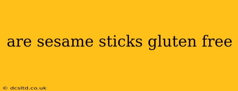are sesame sticks gluten free