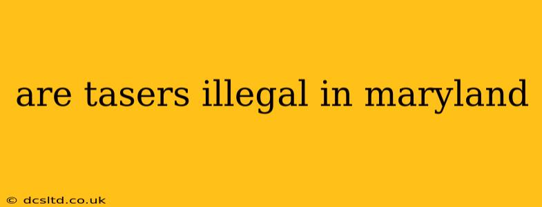 are tasers illegal in maryland