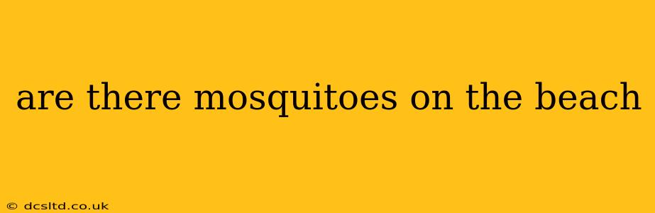 are there mosquitoes on the beach