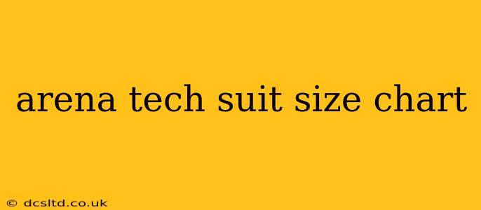 arena tech suit size chart