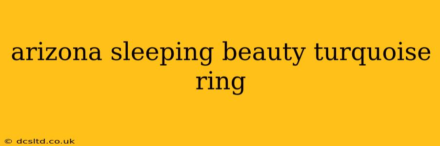 arizona sleeping beauty turquoise ring
