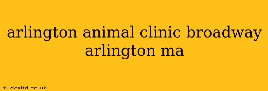 arlington animal clinic broadway arlington ma