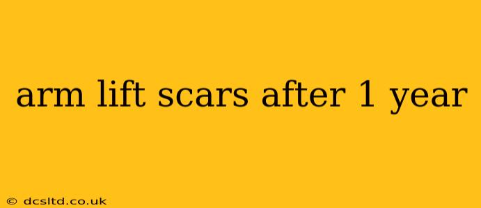 arm lift scars after 1 year