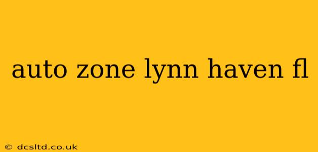 auto zone lynn haven fl