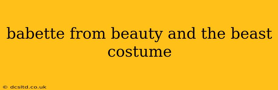 babette from beauty and the beast costume