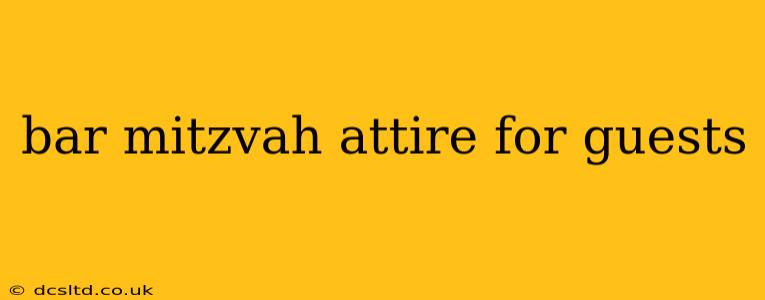 bar mitzvah attire for guests