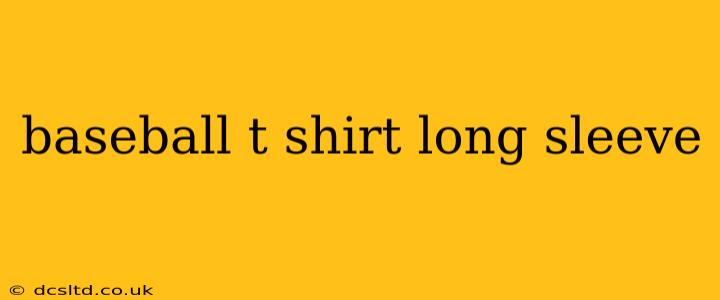 baseball t shirt long sleeve