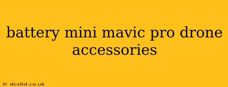 battery mini mavic pro drone accessories