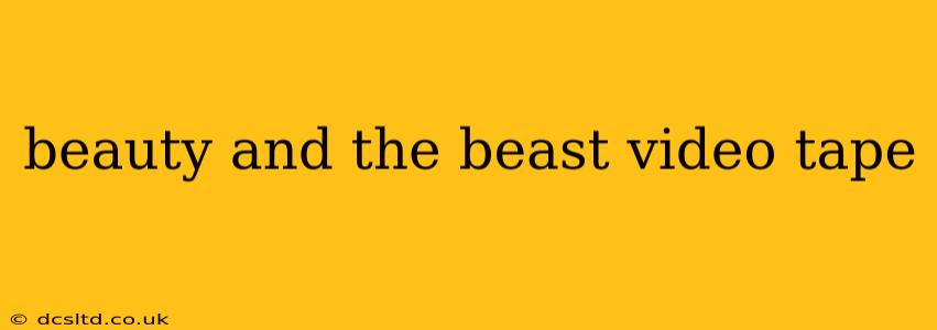 beauty and the beast video tape