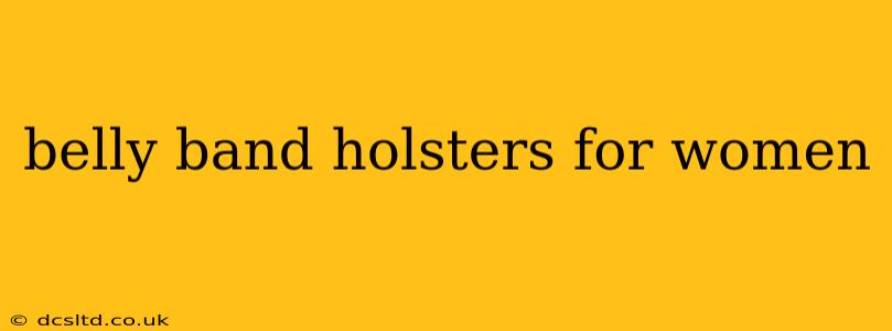belly band holsters for women