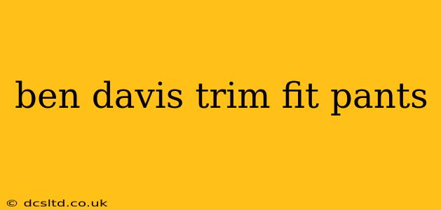 ben davis trim fit pants