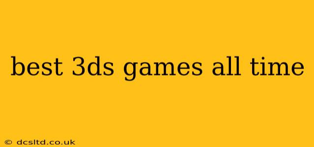 best 3ds games all time