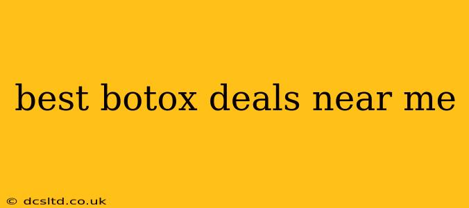 best botox deals near me