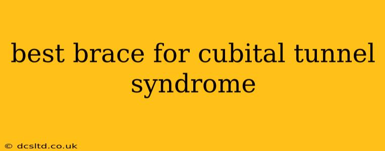 best brace for cubital tunnel syndrome