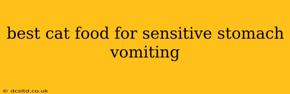 best cat food for sensitive stomach vomiting