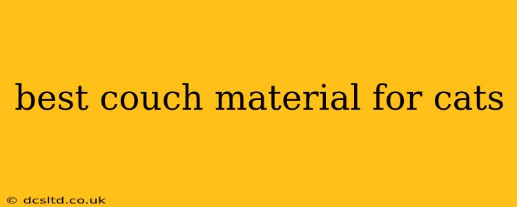 best couch material for cats