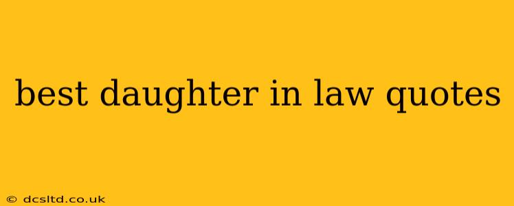 best daughter in law quotes