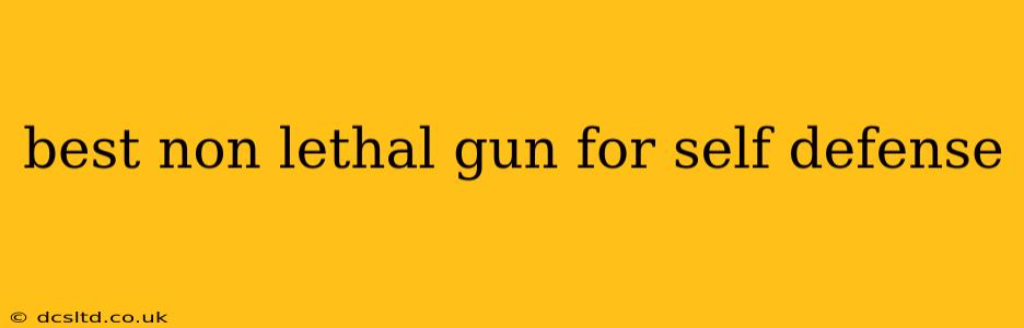 best non lethal gun for self defense
