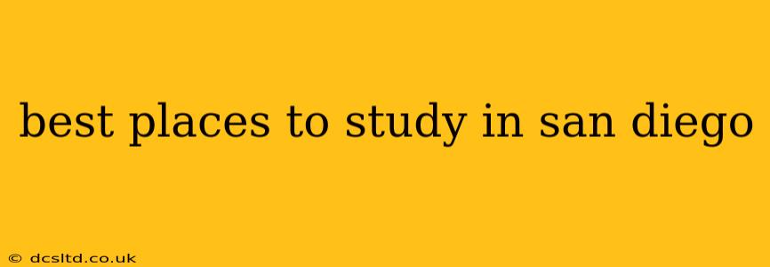 best places to study in san diego