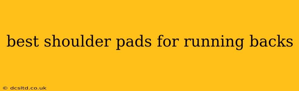 best shoulder pads for running backs