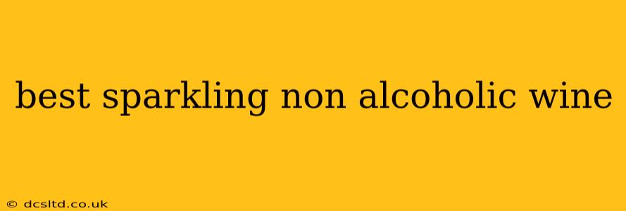 best sparkling non alcoholic wine