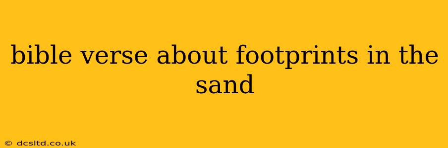 bible verse about footprints in the sand