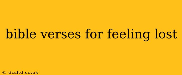bible verses for feeling lost