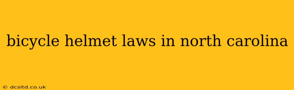 bicycle helmet laws in north carolina