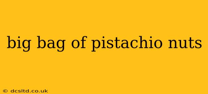big bag of pistachio nuts