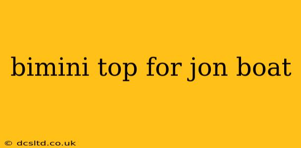 bimini top for jon boat