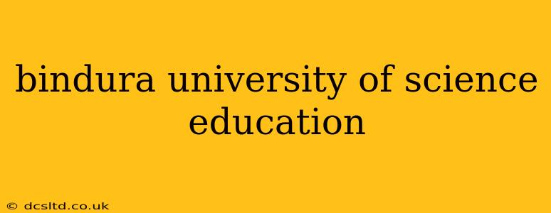 bindura university of science education