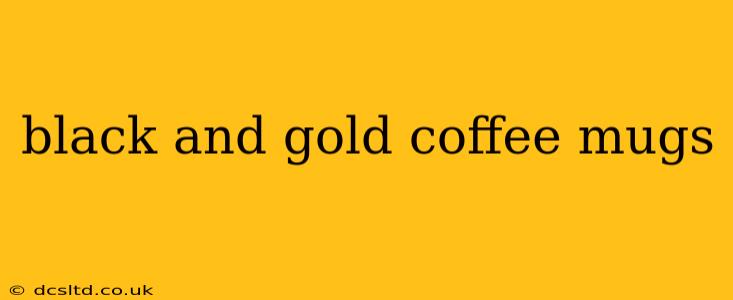 black and gold coffee mugs