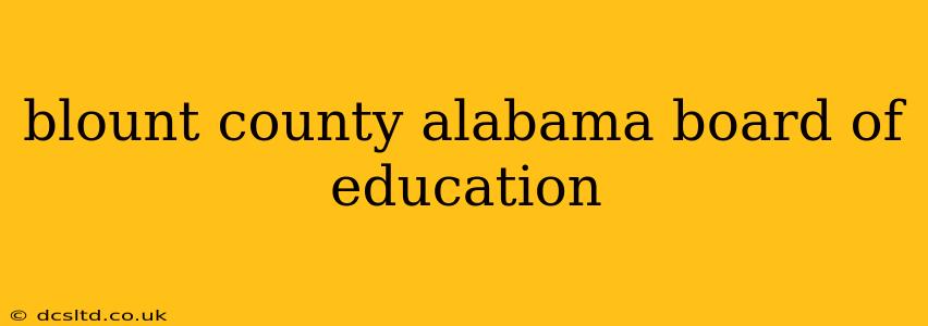 blount county alabama board of education