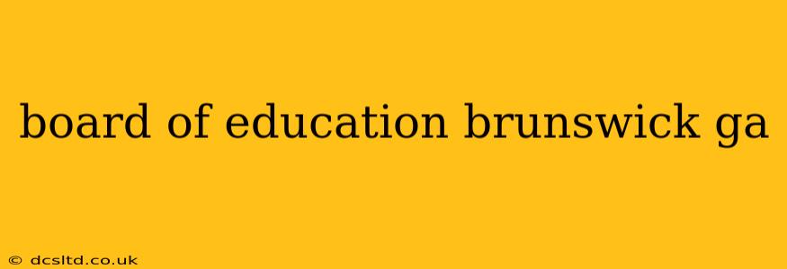 board of education brunswick ga