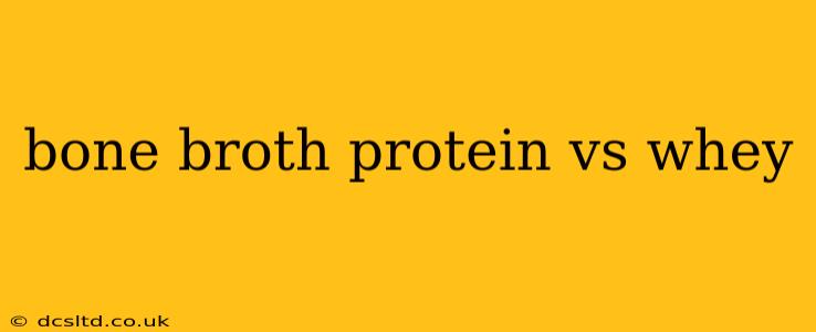 bone broth protein vs whey