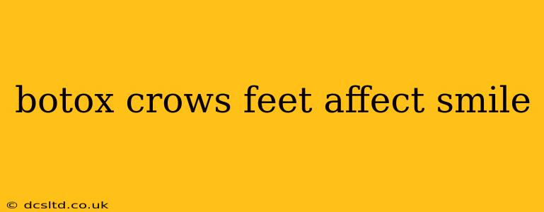 botox crows feet affect smile