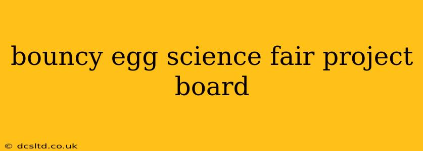 bouncy egg science fair project board