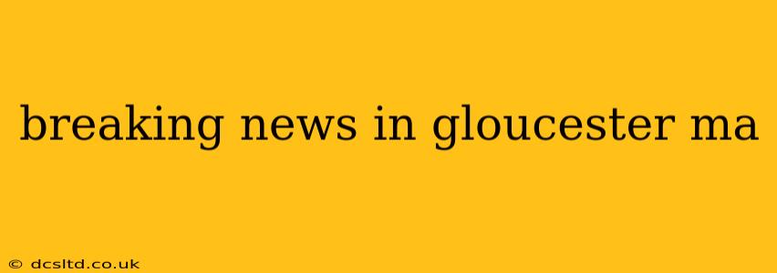 breaking news in gloucester ma