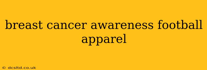 breast cancer awareness football apparel