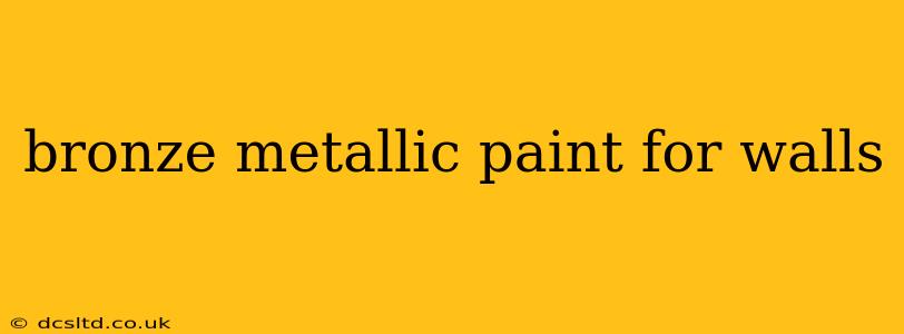 bronze metallic paint for walls