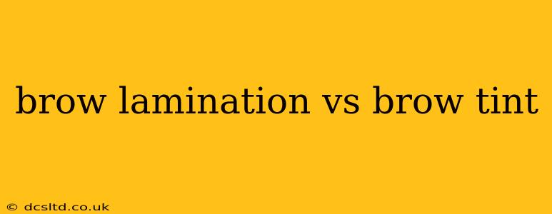 brow lamination vs brow tint