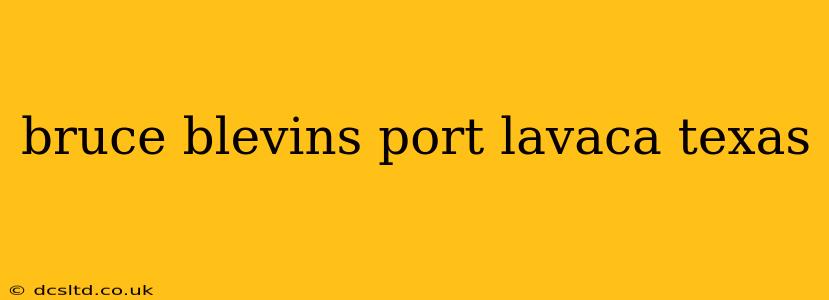 bruce blevins port lavaca texas