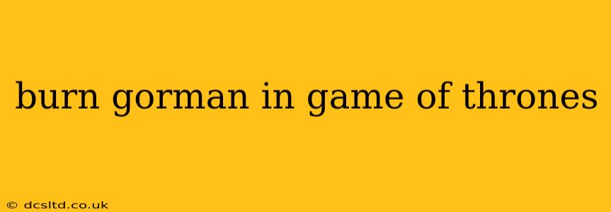 burn gorman in game of thrones